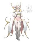  1girl agoto animal_ears boots coat covered_navel full_body fur fur_boots gloves hat helmet highres navel solo standing teeth thigh_boots white_background white_hair yellow_eyes yellow_gloves 