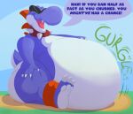  after_vore anthro belly big_belly boshi dialogue male mario_bros nintendo oral_vore same_size_vore sharkvore solo speech_bubble super_mario_rpg_legend_of_the_seven_stars video_games vore 