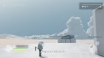  1girl absurdres black_pants boots cannon cloud coat commentary_request from_behind highres kani_etizen03 long_hair original pants plain scenery sky solo standing sunlight user_interface weapon white_coat white_hair wide_shot 