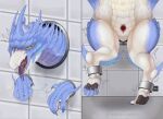 absurd_res animal_genitalia animal_vulva artist_name blue_body blue_scales capcom chinese_description claws cloaca cloacal cloacal_penetration countershading digital_drawing_(artwork) digital_media_(artwork) elder_dragon female female_feral female_penetrated feral feral_penetrated front_view genitals hi_res monster_hunter multiple_angles open_mouth pawpads penetration piercing quadruped rear_view scales shackled_ankles shaded sharp_teeth soft_shading solo teeth text three-quarter_view through_wall tongue tongue_out tongue_piercing twitter_handle vaginal vaginal_penetration velkhana velkhana4396 ventral_scales vulva white_body white_countershading white_scales yellow_sclera
