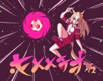  1girl absurdres animal_ears ball blonde_hair blue_eyes breasts commentary_request durandal_(umamusume) gym_shirt hair_between_eyes highres horse_ears horse_girl horse_tail jacket kicking long_hair looking_at_viewer medium_breasts multicolored_hair red_jacket red_shorts shirt shorts soccer_ball solo tail tracen_training_uniform track_jacket two-tone_hair umamusume white_hair white_shirt yukito_(yukito85476) 