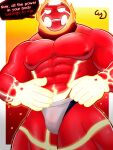 5_fingers 5_toes abs absurd_res alien ben_10 big_muscles big_pecs cartoon_network clothed clothing dialogue elemental_creature elemental_humanoid english_text feet fingers fire fire_creature fire_humanoid flaming_head genitals glowing glowing_body heatblast hi_res humanoid looking_at_viewer low-angle_view male mostly_nude muscular muscular_male muscular_thighs nipples pecs pyronite red_body signature soles solo text thong thong_only toes topless translucent translucent_clothing translucent_underwear underwear underwear_only white_clothing white_night06 white_thong white_underwear yellow_body
