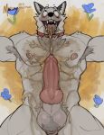 2026 absurd_res animal_genitalia animal_penis anthro armpit_hair ball_tuft balls big_balls big_penis black_nose bodily_fluids body_hair brown_body brown_fur canid canine canine_genitalia canine_penis canis chest_tuft collar collar_only colored digital_drawing_(artwork) digital_media_(artwork) dipstick_ears drinking drinking_urine ear_markings fangs flower fur genital_fluids genitals hi_res jerry_(lookout3d) knot knotted_penis lying male mammal markings microsoft minecraft mojang multicolored_ears murizy muscular muscular_anthro muscular_male nipples nude open_mouth peeing penis perineum plant pubes shaded smile solo spread_arms spread_legs spreading teeth tongue tongue_out tuft urine urine_in_mouth urine_pool watermark watersports wet wet_body white_body white_fur wolf xbox_game_studios