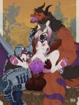 abdominal_bulge absurd_res animal_genitalia anthro anthro_on_anthro anthro_penetrated anthro_penetrating anthro_penetrating_anthro ball_squish balls big_balls big_knot big_penis black_sclera bodily_fluids breasts bubble carrying_another carrying_partner clitoral_hood clitoris collar dragon drooling duo european_mythology exposed_teeth f0rfeit female female_penetrated genital_fluids genitals hi_res holding_leg holding_neck horn huge_balls huge_penetration humanoid_genitalia humanoid_vulva impact_lines knot knot_root knotted_penis looking_pleasured male male/female male_penetrating male_penetrating_female maned_dragon motion_lines mythological_creature mythological_scalie mythology on_rock penetration penile penile_penetration penile_spines penis piercing prosthetic prosthetic_arm prosthetic_leg prosthetic_limb prosthetic_wing pupils questionable_consent ravedoq red_pupils ridged_penis rock saliva scalie sex sheath sitting sitting_on_rock size_difference sky snot snot_bubble spiked_collar spikes squish stretched_vagina vaginal vaginal_fluids vaginal_fluids_on_balls vaginal_fluids_on_leg vaginal_fluids_on_penis vaginal_fluids_on_vulva vaginal_penetration vulva western_dragon yellow_sky