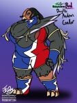 absurd_res accipitriform andean_condor anthro areola avian big_arms big_butt bird black_body black_hair boots broad_shoulders brown_eyes bulge bulging_breasts butt chilean_flag_clothing clothing dreadlocks footwear frooby gloves gynomorph hair handwear hi_res intersex musclegut muscular muscular_gynomorph muscular_intersex new_world_vulture shoes solo thick_thighs vulture wide_hips wings wrestler wrestling_clothing wrestling_outfit wrestling_singlet