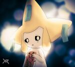  2021 absurd_res ambiguous_gender bodily_fluids bokeh generation_3_pokemon hi_res jirachi legendary_pokemon light looking_at_viewer nintendo pokemon pokemon_(species) rekku484 solo tears video_games 