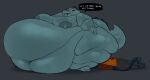 anthro areola barefoot bea_santello belly big_belly big_butt black_teeth breasts butt chipchell cigarette cigarette_in_mouth clothed clothing crocodile crocodilian dark_body dark_bottomwear dark_fur domestic_cat duo facesitting fat_arms fat_face feet felid feline felis female fur green_body green_scales hi_res huge_belly huge_butt huge_thighs hyper hyper_belly hyper_butt hyper_thighs larger_female mae_borowski mammal morbidly_obese morbidly_obese_anthro morbidly_obese_female night_in_the_woods nipples nude nude_anthro obese obese_anthro obese_female object_in_mouth obscured_face orange_clothing orange_topwear overweight overweight_anthro overweight_female reptile scales scalie sitting sitting_on_another size_difference smaller_female speech_bubble tail teeth text thick_thighs topwear unimpressed yellow_eyes