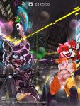 2026 absurd_res aleksander_(blackpad6) ambient_among_us anthro arm_tuft bat-eared_fox billboard black_hair blood blood_from_wound blue_sclera bodily_fluids building calf_tuft camera_hud canid canine car censored cheek_tuft city city_background dialogue digital_drawing_(artwork) digital_media_(artwork) duo english_text eyebrows eyelashes facial_tuft fangs female fox fur gore green_eyes green_sclera gun gunshot hair handgun hi_res holding_gun holding_handgun holding_light_machine_gun holding_object holding_pistol holding_ranged_weapon holding_weapon inner_ear_fluff kane_&amp;_lynch leg_tuft lens_flare light_machine_gun low-angle_view male mammal mosaic_censorship navel neon_lights neon_sign nervous nervous_male night nosebleed nude nude_anthro nude_female nude_male open_mouth orange_body orange_fur outside pepper_(sketchytoasty) peppertoasty pistol police police_officer profanity pubes raining ranged_weapon red_hair red_pubes sharp_teeth shootout shoulder_tuft sign skyscraper slightly_chubby slightly_chubby_female snail_trail tail teeth text thigh_tuft tongue tuft vehicle weapon wet wet_body white_body white_fur wounded