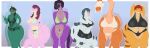 2026 5_fingers abilene_hartley abilongin'_for_ya! abstract_background absurd_res altgaming2419 anthro aquatic aquilops archaeocete arm_under_breasts arms_crossed_under_breasts artist_name athletic_wear basilosaurid belly big_breasts big_tail bikini bikini_thong black_bra black_clothing black_hair black_panties black_underwear blue_bikini blue_clothing blue_swimwear bodily_fluids bone_frill border bottomwear bra braided_hair breasts brontosaurus brown_hair camel_toe cavemanon_studios ceratopsian cetacean chelsea_(arsenic_iii) clothed clothing curvy_figure digital_drawing_(artwork) digital_media_(artwork) dinosaur diplodocid diplodocoid dorudon embarrassed eyelashes eyes_closed fan_character feathered_dinosaur feathered_scalie feathered_tail feathers female fingers frill_(anatomy) genital_fluids genitals gesture green_bikini green_body green_clothing green_scales green_swimwear grey_body grey_hair grey_scales group gym_bottomwear gym_shorts hadrosaurid hair hand_gesture hand_on_hip hand_on_own_hip hands_behind_head head_spikes hi_res huge_breasts huge_hips huge_thighs layla_faris leaking light_body light_scales light_skin lineup lingerie long_hair long_tail looking_at_viewer lucatiel_(altgaming2419) mammal marginocephalian medium_hair multicolored_body multicolored_scales orange_body orange_scales ornithischian ornithopod overweight overweight_anthro overweight_female panties parasaurolophus pink_body pink_scales plump_labia prehistoric_species pubes purple_body purple_eyes purple_hair purple_pubes purple_scales pussy_juice_leaking red_eyes red_face red_hair red_pubes reptile saurischian sauropod sauropodomorph scales scalie shorts slightly_chubby slightly_chubby_anthro slightly_chubby_female snoot_game spiked_tail spikes spikes_(anatomy) sports_bra stegosaurian stegosaurus swimwear tail teal_eyes text thick_thighs thyreophoran two-piece_swimsuit two_tone_body two_tone_scales underwear underwear_only v_sign vaginal_fluids violet_(violetbrontosau) voluptuous voluptuous_anthro voluptuous_female vulva vulva_slip watermark whale white_border white_bra white_clothing white_hair white_panties white_underwear wide_hipped_anthro wide_hipped_female wide_hips yellow_body yellow_eyes yellow_skin