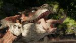  16:9 3d_(artwork) absurd_res blender_(software) blender_cycles capcom detailed_background digital_media_(artwork) dragon duo feral feral_pred flying_wyvern head_first hi_res huge_filesize human human_prey integlol larger_pred male male/male mammal monster_hunter open_mouth oral_vore rath_wyvern rathalos rendered size_difference smaller_prey soft_vore video_games vore widescreen wyvern 