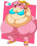 3_heads 3_toes 5_fingers alcohol alternate_hairstyle amy_rose anthro belly beverage big_belly big_breasts big_butt bikini bikini_top bodily_fluids bothered breasts butt cerberus_rose_(neko-gami) claws cleavage clothed clothing cocktail cocktail_garnish cocktail_umbrella deep_navel denizen1414 dessert drinking drinking_straw drooling eulipotyphlan eyes_closed fan_character feet female fingers food footwear hair half-closed_eyes happy hat headgear headwear heat_(temperature) hedgehog hi_res huge_belly huge_breasts huge_butt huge_hips huge_thighs hyper hyper_belly hyper_breasts hyper_butt hyper_hips hyper_thighs ice_cream long_hair looking_aside mammal morbidly_obese morbidly_obese_female multi_head narrowed_eyes navel obese obese_female open_mouth open_smile overweight overweight_female quills_(anatomy) saliva sandals sega shoes side_boob smile solo sonic_the_hedgehog_(series) spiky_hair spiral sun_hat sweat sweatdrop swimwear thick_thighs thought_bubble tight_clothing toe_claws toes tongue tongue_out two-piece_swimsuit wide_hips
