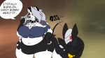 16:9 2022 anthro big_breasts blade_wolf blush breasts burrito canid canid_demon canine canis clothed clothing collar demon digital_media_(artwork) duo eating english_text female feral food fur grey_body grey_fur grey_hair hair hellhound helluva_boss hi_res konami loona_(helluva_boss) loona_in_mexico machine madnevil male mammal meme metal_gear metal_gear_rising:_revengeance mexico multicolored_body multicolored_fur overweight overweight_anthro overweight_female red_eyes red_sclera robot spiked_collar spikes text thick_thighs video_games widescreen wolf 