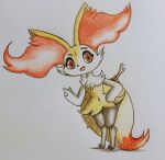  anthro black_body black_fur braixen chest_tuft claws eyelashes fangs fur generation_6_pokemon halfbaked-hope hi_res looking_at_viewer multicolored_body multicolored_fur multicolored_tail navel nintendo open_mouth paws pokemon pokemon_(species) red_body red_eyes red_fur red_tail shoulder_tuft solo stick tongue traditional_media_(artwork) tuft two_tone_body two_tone_fur two_tone_tail video_games white_body white_fur yellow_body yellow_fur yellow_tail 