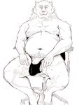  absurd_res balls blaidd_(elden_ring) bulge canid canine canis chubby_male clothing elden_ring fromsoftware genital_outline genitals hi_res ineffective_clothing male mammal penis penis_outline saladpak12 solo video_games wolf 