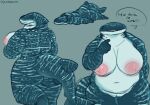  absurd_res anthro big_breasts breasts carpet_shark chubby_female female fish hi_res marine shark solo thick_thighs whale_shark yuckydizzy 