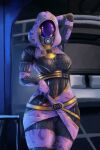  2:3 alien alien_humanoid bodysuit clothing female humanoid mask mass_effect quarian skinsuit skle solo tali&#039;zorah tight_clothing video_games 