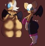  anthro anus big_breasts big_penis boots breasts chiropteran clothing female footwear genitals hi_res huge_penis mammal nude penis rouge_the_bat sega side_boob solo sonic_the_hedgehog_(series) wings xyaidiot 