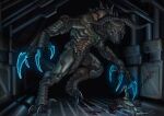  absurd_res armor bethesda_softworks claws crossover deathclaw doom_(series) doomclaw fallout feral garra_mortal_(halofanjak) hi_res id_software male science_fiction solo video_games 