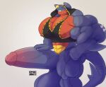  anthro balls big_balls big_muscles big_pecs big_penis butt crocobu erection garchomp generation_4_pokemon genitals hi_res huge_muscles humanoid male muscular muscular_male nintendo nipples pecs penis pokemon pokemon_(species) smile solo vein veiny_penis video_games 