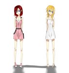  bad_id bad_pixiv_id dress dual_persona kairi_(kingdom_hearts) kingdom_hearts multiple_girls nameko._(hiyoyon) namine white_dress 