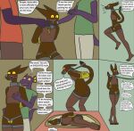 ahuizotl anthro arm_cuffs bdsm bridle brown_body brown_fur buttplug buttplug_vibrator chastity_belt chastity_device collar comic duo english_text female flat_chested fur hands_behind_back hi_res imminent_sex leash leashed_collar male male/female packmule petplay plug_(sex_toy) ponyplay purple_lizard_(trinitite) rape_play roleplay sex_toy simulation text toeless_legwear tory_(trinitite) trinitite vibrator yellow_sclera