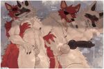 3:2 4_fingers after_kiss anal anal_knotting anal_penetration animal_genitalia animal_penis animatronic anthro anthro_on_anthro anthro_penetrated anthro_penetrating anthro_penetrating_anthro armpit_hair balls big_penis blush bodily_fluids body_hair canid canine canine_genitalia canine_penis canis crossover death_(puss_in_boots) dreamworks duo erection eyes_closed fingers five_nights_at_freddy's fox foxy_(fnaf) fully_sheathed fur genital_fluids genitals gold_(metal) gold_tooth grin hi_res knot knotting machine male male/male male_penetrated male_penetrating male_penetrating_male mammal muscular muscular_anthro muscular_male musk musk_cloud nick7005 nipples nude nude_male one_eye_closed pec_grab pecs penetration penile penile_penetration penis penis_in_ass precum pubes puss_in_boots_(franchise) red_body red_eyes red_fur robot saliva saliva_string scottgames sex sharp_teeth sheath smile teeth white_body white_fur wolf x-ray_view