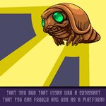  bug green_eyes insect metroid no_humans oniontrain ripper solo that_one_bug_that_looks_like_a_croissant_that_you_can_freeze_and_use_as_a_platform 