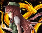  bad_id bad_pixiv_id dragon green_eyes hong_meiling mochi.f red_hair solo touhou 