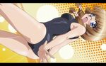  blush cap glasses mm! sado_shizuka swimsuit 