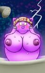  bathtub big_breasts breasts domestic_pig female feral ghost hi_res humanoid luigi&#039;s_mansion mammal miss_petunia naked_dan overweight pig_nose shower_cap spirit suid suina sus_(pig) 