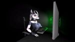  animated anthro canid canine canis domestic_dog female helluva_boss husky loona_(helluva_boss) luciamaribela mammal nordic_sled_dog solo spitz wolf 