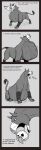  absurd_res ambiguous_gender avian beak belly big_belly bodily_fluids bone burping comic digestion dungeons_and_dragons duo fatal feral feral_pred feral_prey grayffo greyscale gryphon gryphon_pred hasbro hi_res male male_pred monochrome mythological_avian mythology neck_bulge oral_vore owlbear regurgitation saliva skull tail_wraps thatgryphonguy tongue unwilling_prey vore wizards_of_the_coast wraps 