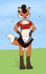 10:16 2022 5_fingers air_creature anthro assisted_exposure biped blush bottomwear bottomwear_pull breasts brown_body brown_bottomwear brown_clothing brown_fur brown_hair brown_skirt canid canine cleavage clothed clothing clothing_pull crop_top digital_drawing_(artwork) digital_media_(artwork) dipstick_ears dipstick_tail elemental_creature embarrassed facial_markings fangs female fingers flat_colors fox fox_tail full-length_portrait fur hair head_markings hi_res humiliation leaf looking_down mammal markings multicolored_ears navel open_mouth orange_body orange_fur outside panties paws pazymomo ponytail portrait public public_exposure red_clothing red_eyes red_topwear shirt skirt skirt_pull solo standing tail_markings tan_body tan_fur topwear underwear white_clothing white_panties white_underwear wind 