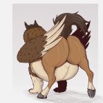  after_vore avian belly big_belly butt diego_(thatgryphonguy) european_mythology featureless_crotch feral greek_mythology hippogriff hooves male mythological_avian mythology raised_tail solo thatgryphonguy vore wings 