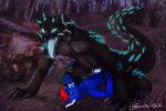  anthro bethesda_softworks canid canine deathclaw dominant dominant_female duo fallout female feral forced fox fox_tango hi_res male male/female mammal rape video_games zavi-chan 