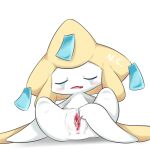  bodily_fluids colanukl female generation_3_pokemon genital_fluids genitals humanoid jirachi legendary_pokemon masturbation nintendo pokemon pokemon_(species) pussy pussy_juice solo vaginal vaginal_masturbation video_games 