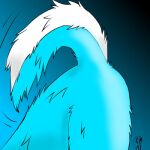  blue_body blue_fur butt fur lilastrowolf low_res raised_tail 