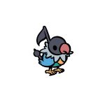  1:1 4_toes advos ambiguous_gender avian beak bird blue_body chatot digital_media_(artwork) feathers feet feral generation_4_pokemon hi_res nintendo pokemon pokemon_(species) pokemon_mystery_dungeon simple_background solo talons toes video_games wings 