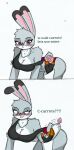  &lt;3 &lt;3_eyes anthro big_breasts big_butt blush breasts butt clothing comic condom disney duo english_text female hi_res horny judy_hopps male male/female nick_wilde pace-maker panties sexual_barrier_device text underwear zootopia 