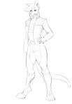  alicia_lombardi anthro avian bird black_and_white boots bottomwear clothed clothing domestic_cat falcon falconid fan_character felid feline felis female flight_jacket footwear hand_on_hip hi_res hybrid looking_at_viewer mammal mike202112 monochrome nintendo pants solo star_fox video_games wrappings wraps 