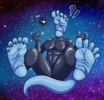  anthro celdwyn claws clothing dragon drone feet female foot_fetish foot_focus footface hi_res mhicky93 rubber rubber_clothing rubber_suit soles solo spacesuit toe_claws toe_curl toes wingless_dragon wrinkled_feet 