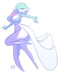  acrylictoon anthro big_breasts breasts cleavage clothed clothing female gardevoir generation_3_pokemon hi_res nintendo pokemon pokemon_(species) solo thick_thighs video_games 