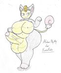  alolan_form alolan_meowth balls big_balls big_breasts big_butt big_penis breasts butt cat_paws chasey_ultra_beast_goodra fan_character female fusion generation_1_pokemon generation_3_pokemon genitals herm hi_res intersex looking_at_viewer meowth nintendo penis pokemon pokemon_(species) regional_form_(pokemon) skitty solo thick_thighs video_games wolfespada 