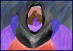 54321awesome absurd_res anthro breasts clothed clothing feet female furry hi_res mammal open_mouth oral_vore overweight same_size toes ursid ursine vore 