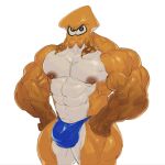  abs animal_humanoid anthro biceps bulge cephalopod cephalopod_humanoid clothing coleoid decapodiform hi_res humanoid inkling kingposehetoh male marine marine_humanoid mollusk mollusk_humanoid muscular muscular_anthro muscular_male nintendo nipples pecs solo speedo splatoon swimwear video_games 