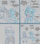  2022 anthro anthrofied blush bottomwear brionne clothed clothing comic dialogue digital_drawing_(artwork) digital_media_(artwork) duo embarrassed english_text eyes_closed female generation_7_pokemon hair hi_res human long_hair looking_at_viewer mammal marine melty_autumn meltyautumn nintendo pinniped pokemon pokemon_(species) pokemorph red_nose sara_brunswick sequence simple_background skirt smile speech_bubble text video_games 