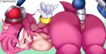  2022 5_fingers absurd_res ahegao ambiguous_gender amy_rose animal_humanoid anthro big_butt blush bodily_fluids bracelet breasts breath butt clothing defeated defeated_heroine digital_media_(artwork) doggystyle duo eulipotyphlan fangs female female_focus fingers foot_on_head from_behind_position fur genital_fluids genitals gesture gloves green_eyes hair handwear hedgehog hi_res humanoid jewelry lagomorph looking_pleasured machine male male/female mammal mammal_humanoid metal_sonic npczoey penetration pink_body pink_fur pink_hair pinky_out profanity pussy pussy_juice questionable_consent robot robot_humanoid robot_penis robotic rough_sex sega sex simple_background sonic_the_fighters sonic_the_hedgehog_(series) sweat thick_thighs tongue tongue_out vaginal vaginal_penetration 
