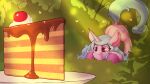  absurd_res ass_up butt cake cocaine_(artist) dessert equid equine eyes_on_the_prize female feral food forest hasbro hi_res horn hunting izzy_moonbow_(mlp) mammal mlp_g5 my_little_pony plant shaking_butt solo tree unicorn 
