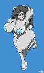  absurd_res anthro areola big_breasts blue_areola blue_background blue_nipples bovid breasts caprine claws female fur goat grey_hair groping_breasts hair hi_res horn mammal nipples shimmshamm simple_background slightly_chubby slightly_chubby_female solo tem temriel_(temmieverse) undertale_(series) wetwaffls white_body white_fur 