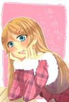  blush hair_ornament hairclip highres jacket kousaka_kirino leaning_forward open_mouth orange_hair ore_no_imouto_ga_konna_ni_kawaii_wake_ga_nai plaid 